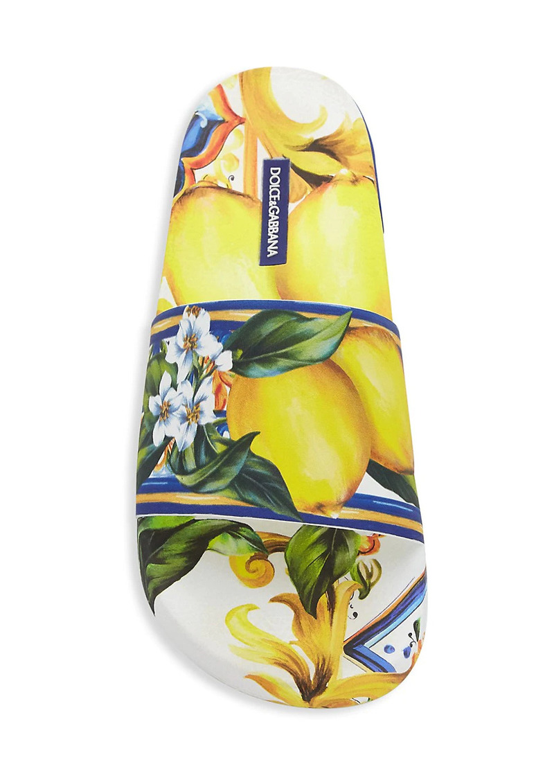 dolce and gabbana lemon slides