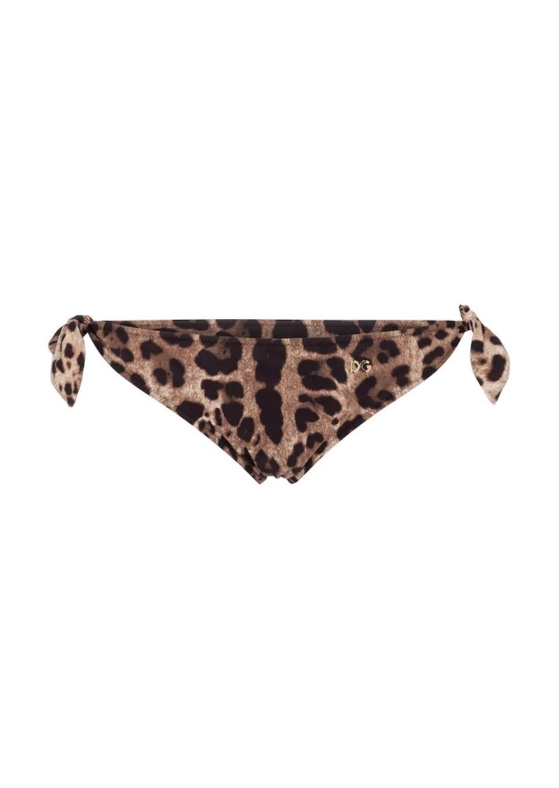 Dolce & Gabbana Leopard-print bikini bottoms