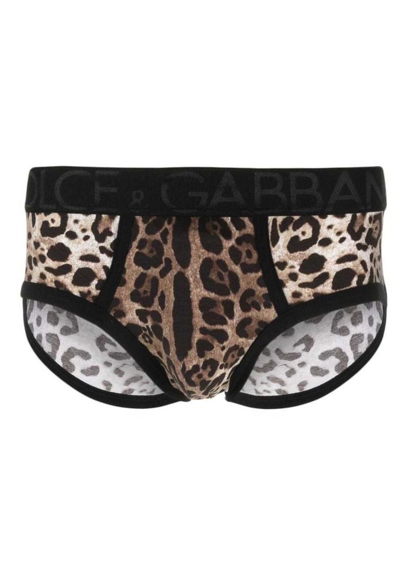 Dolce & Gabbana leopard-print boxers