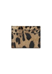 Dolce & Gabbana leopard-print leather card holder