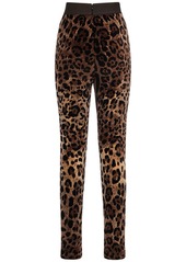 Dolce & Gabbana Leopard Print Chenille Leggings