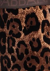 Dolce & Gabbana Leopard Print Chenille Leggings