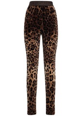 Dolce & Gabbana Leopard Print Chenille Leggings