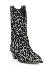 cowboy boots leopard print