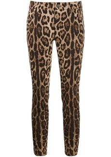 Dolce & Gabbana leopard-print cropped jeans