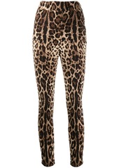 Dolce & Gabbana leopard-print cropped leggings