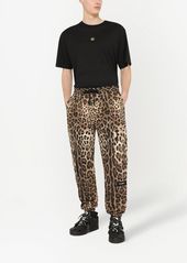 Dolce & Gabbana leopard-print track pants