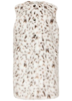 Dolce & Gabbana leopard print faux-fur gilet