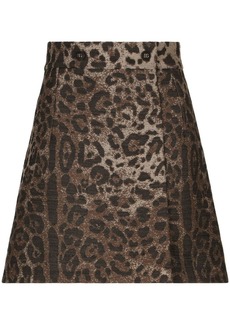Dolce & Gabbana leopard-print high-waisted miniskirt