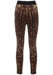 Dolce & Gabbana Leopard Print Jersey Leggings