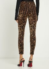 Dolce & Gabbana Leopard Print Jersey Leggings