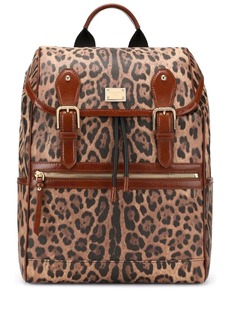 Dolce & Gabbana Crespo leopard-print backpack
