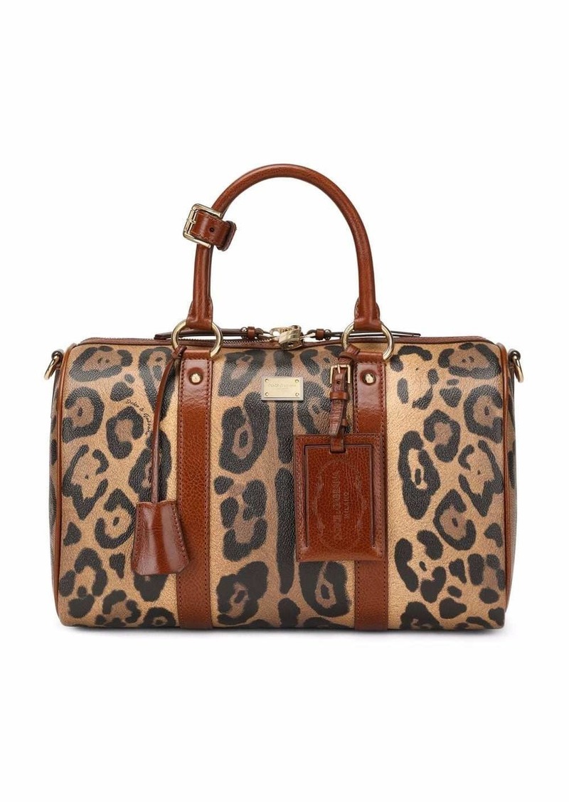 Dolce & Gabbana Crespo leopard-print handbag