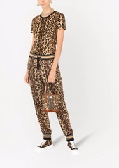 Dolce & Gabbana small Crespo leopard-print bucket bag