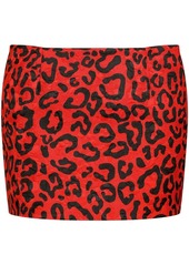 Dolce & Gabbana leopard-print mini skirt