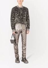 Dolce & Gabbana leopard-print mohair-wool jumper