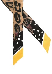 Dolce & Gabbana leopard-print silk headscarf