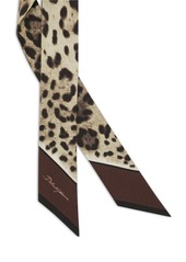 Dolce & Gabbana leopard-print silk headscarf