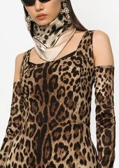 Dolce & Gabbana KIM DOLCE&GABBANA leopard-print twill scarf