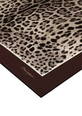 Dolce & Gabbana leopard-print silk scarf