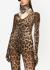 Dolce & Gabbana KIM DOLCE&GABBANA leopard-print twill scarf