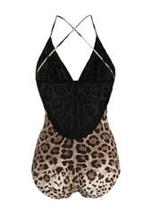 Dolce & Gabbana leopard print swimsuit