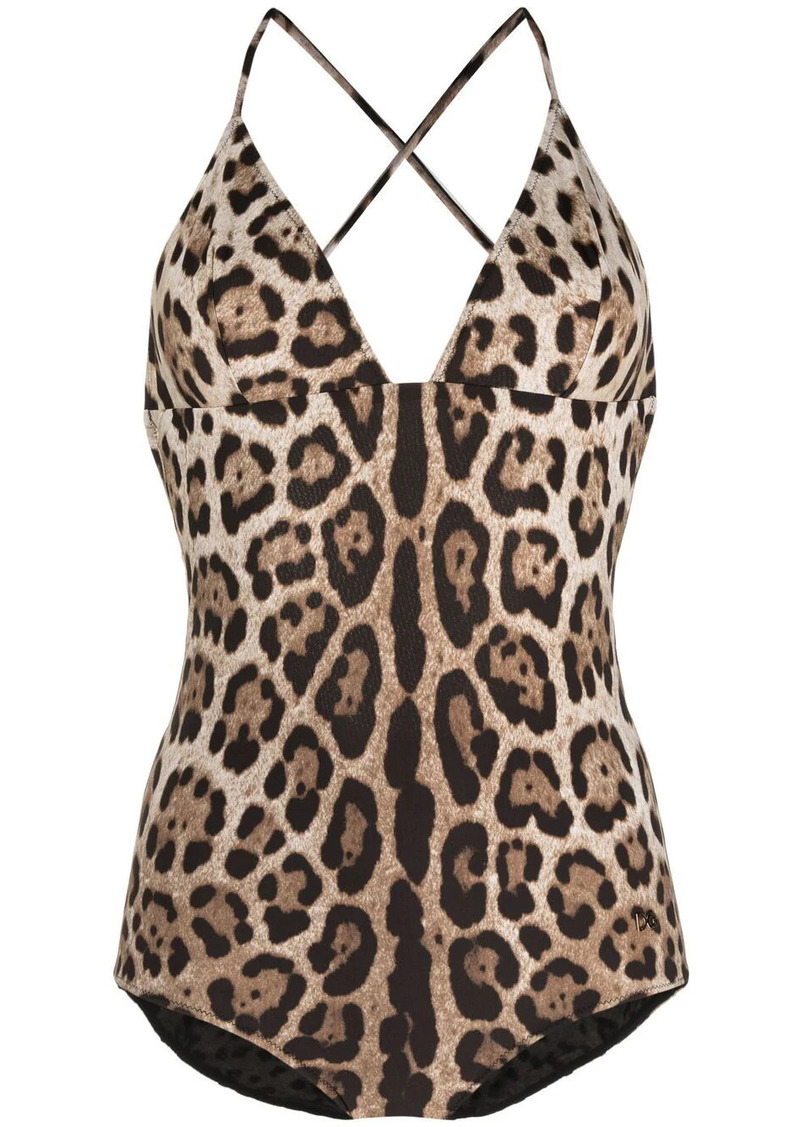 Dolce & Gabbana leopard print swimsuit