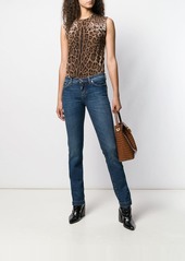 Dolce & Gabbana leopard-print virgin wool jumper