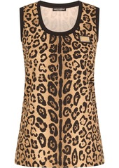 Dolce & Gabbana leopard-print tank top