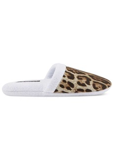 Dolce & Gabbana leopard-print terry slippers