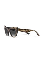 Dolce & Gabbana leopard-print tinted sunglasses