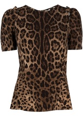 Dolce & Gabbana leopard-print top