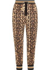 Dolce & Gabbana leopard-print track pants