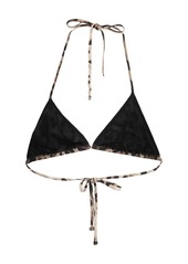 Dolce & Gabbana leopard-print triangle bikini top