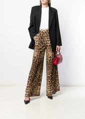 Dolce & Gabbana leopard-print flared trousers