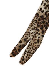 Dolce & Gabbana leopard-print tulle tights