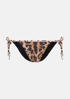Dolce & Gabbana Leopard-printed bikini bottoms