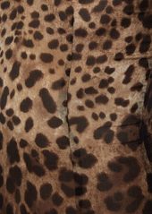 Dolce & Gabbana Leopard Printed Silk Chiffon Jumpsuit