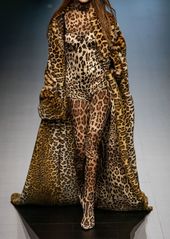 Dolce & Gabbana Leopard Printed Silk Chiffon Jumpsuit