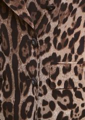 Dolce & Gabbana Leopard Printed Wool Jacket