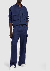 Dolce & Gabbana Linen Cargo Jogging Pants