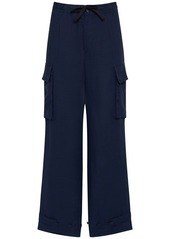 Dolce & Gabbana Linen Cargo Jogging Pants