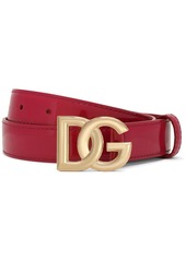 Dolce & Gabbana logo-buckle leather belt