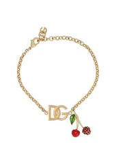 Dolce & Gabbana logo-charm chain bracelet