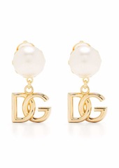 Dolce & Gabbana DG-logo drop earrings