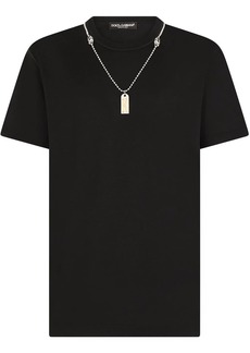 Dolce & Gabbana logo dog-tag T-shirt