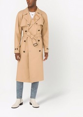 Dolce & Gabbana logo-embellished belted trench coat