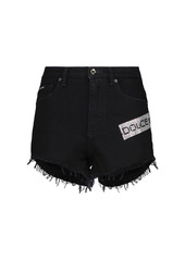 Dolce & Gabbana Logo embellished denim shorts