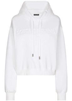 Dolce & Gabbana logo-embossed drawstring hoodie