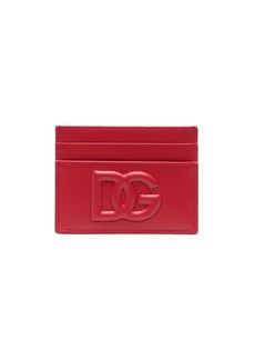 Dolce & Gabbana logo-embossed leather cardholder